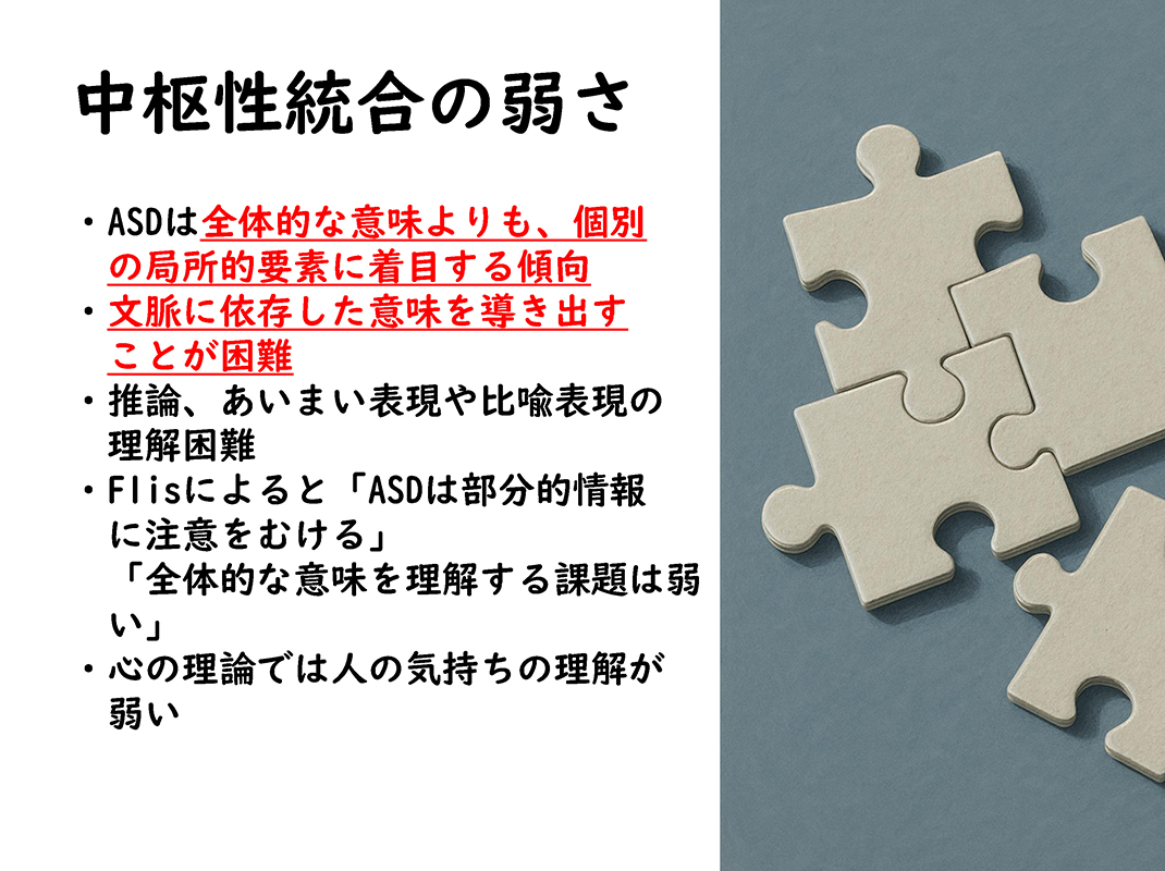 資料10／中枢性統合の弱さ